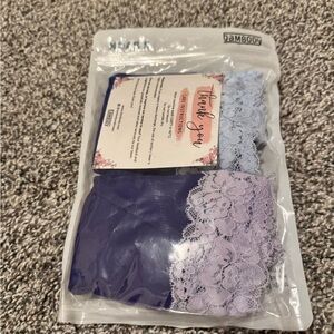 Women's Lace Panties - Lavender and Navy